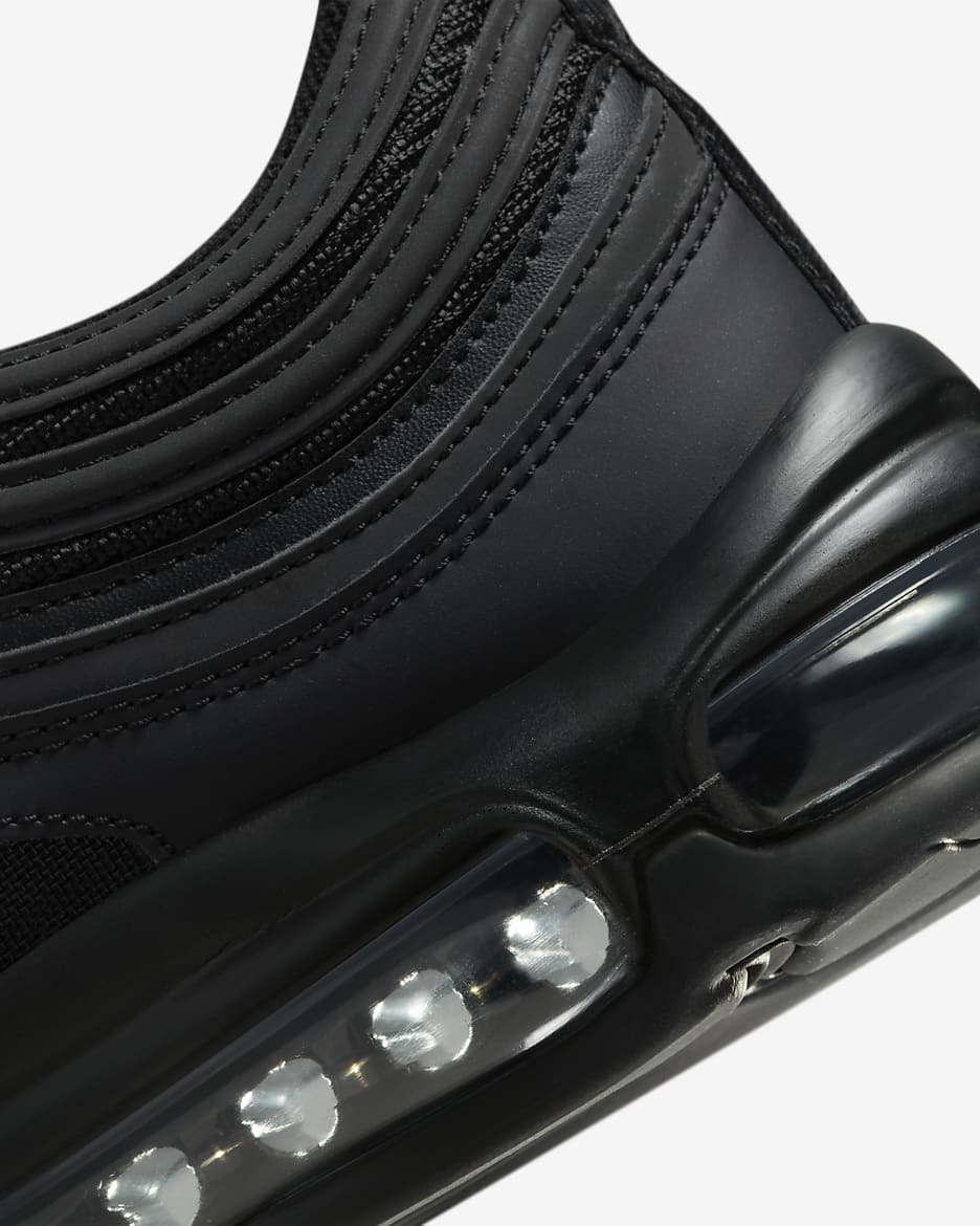 Black nike air max 97 trainers best sale